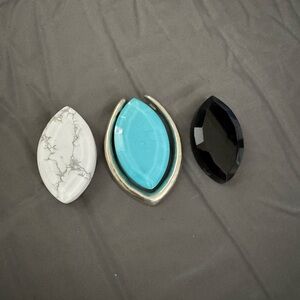 Silpada 4 piece interchangeable sterling silver 925 marquise boho
Pendant